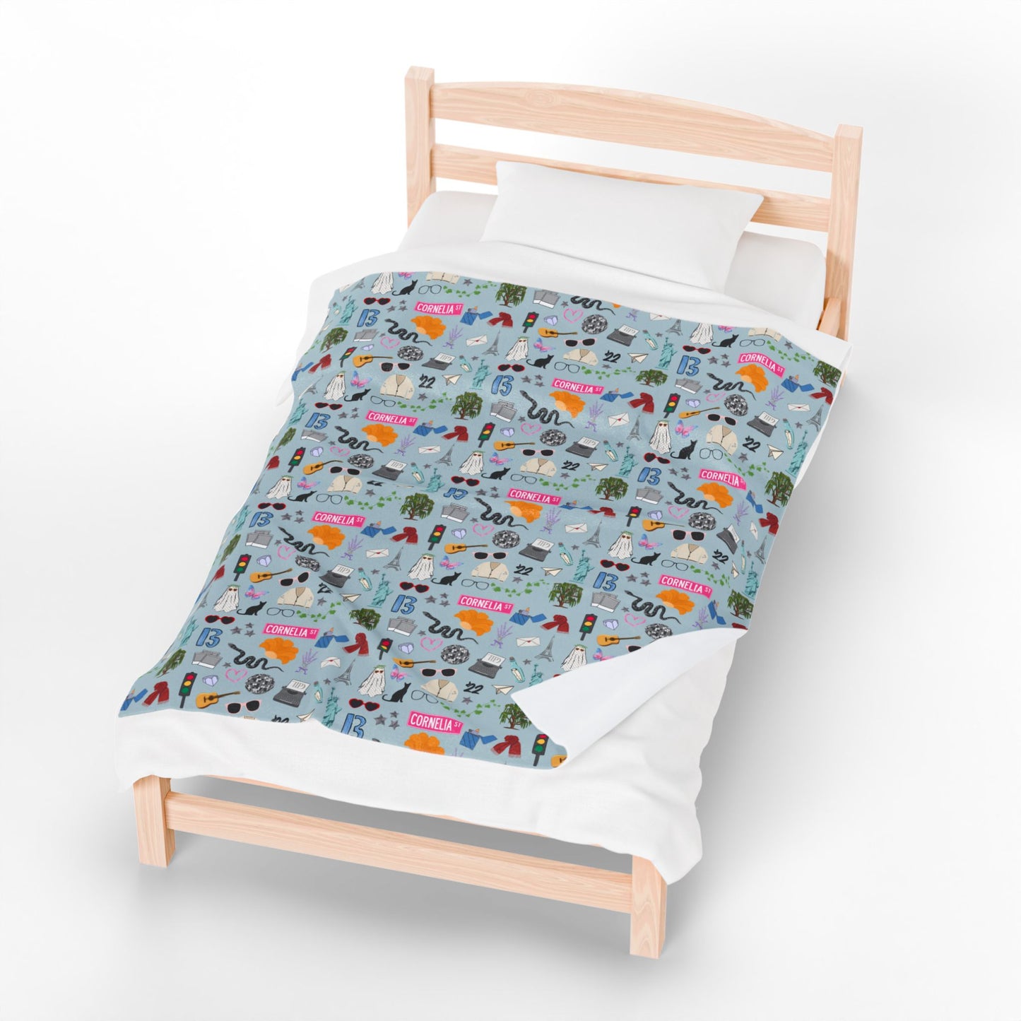 Iconic Eras (TS 12) Velveteen Plush Blanket- Opalite