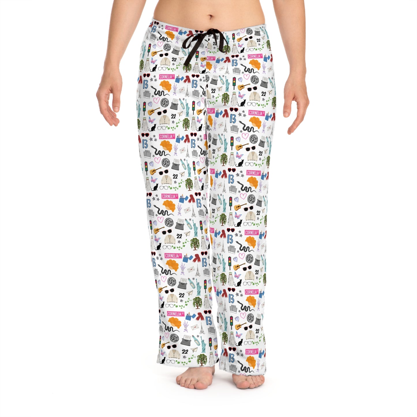 Iconic Eras (TS 12) Women's Pajama Pants - Dazzling White
