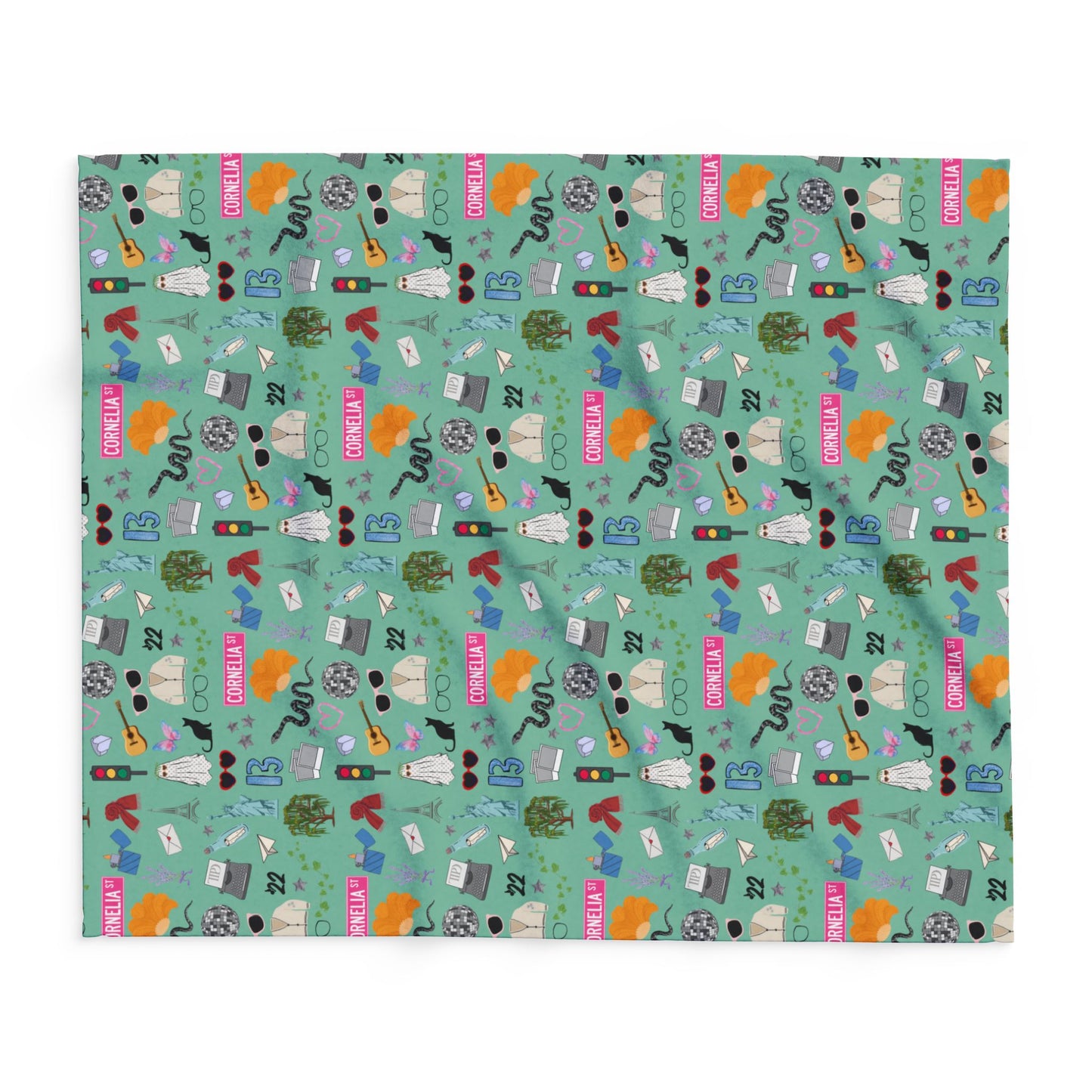 Iconic Eras Arctic Fleece Blanket - Showgirl Green