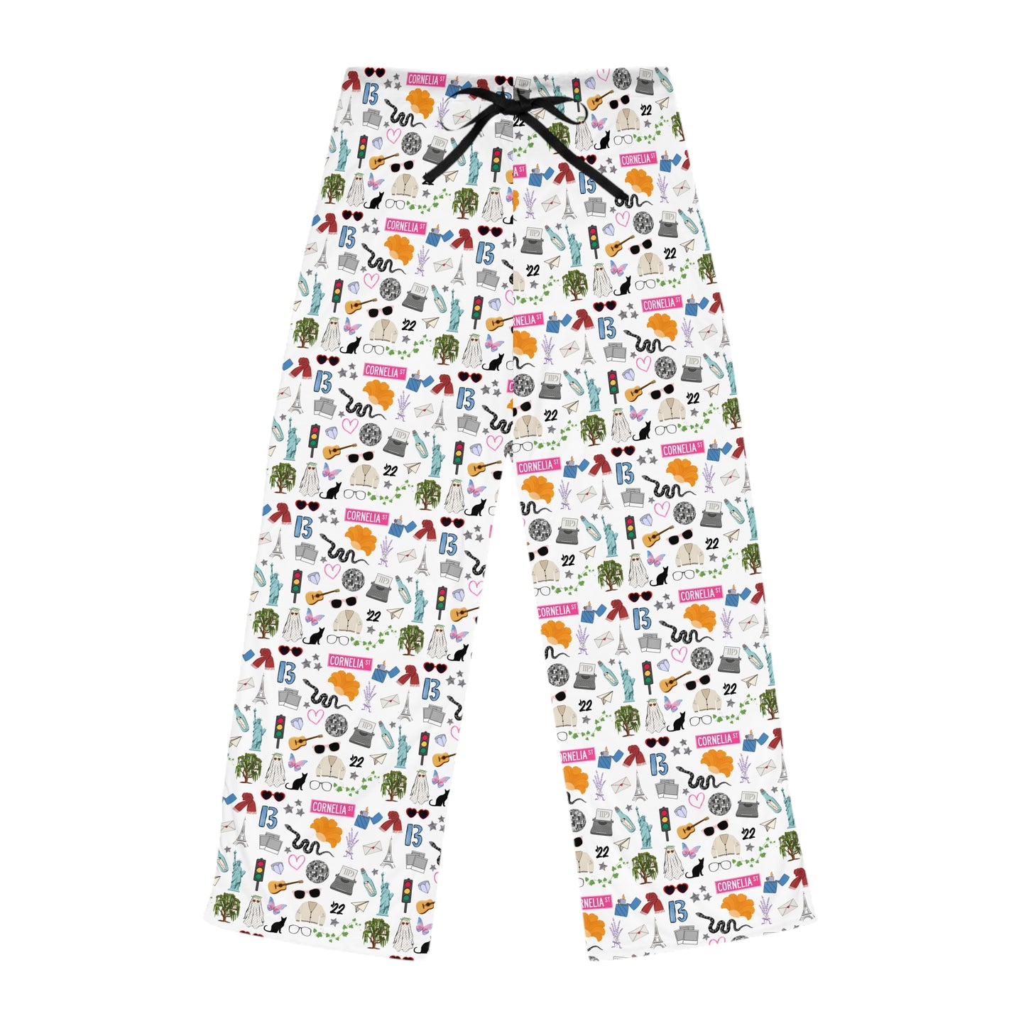 Iconic Eras (TS 12) Women's Pajama Pants - Dazzling White
