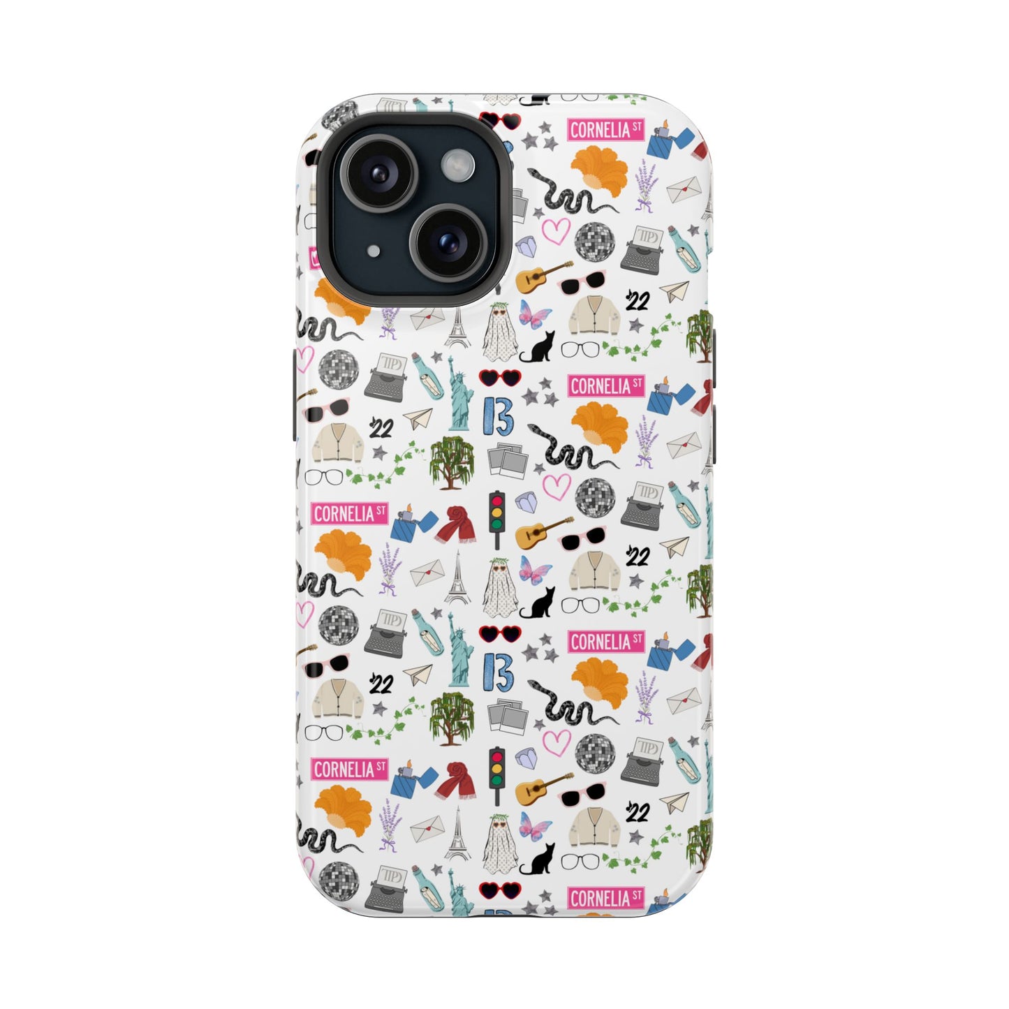 Iconic Eras (TS 12) MagSafe Tough Phone Case - Dazzling White