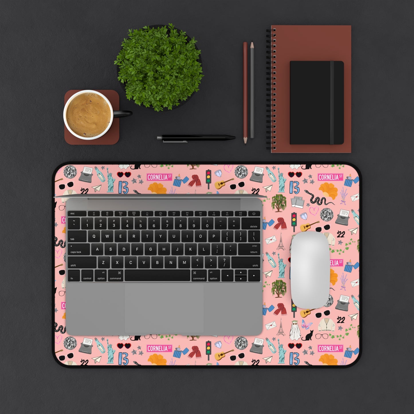Iconic Eras Desk Mat - Showgirl Rouge