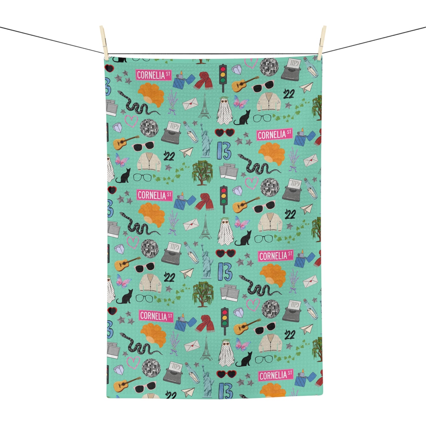Iconic Eras Tea Towel - Showgirl Green