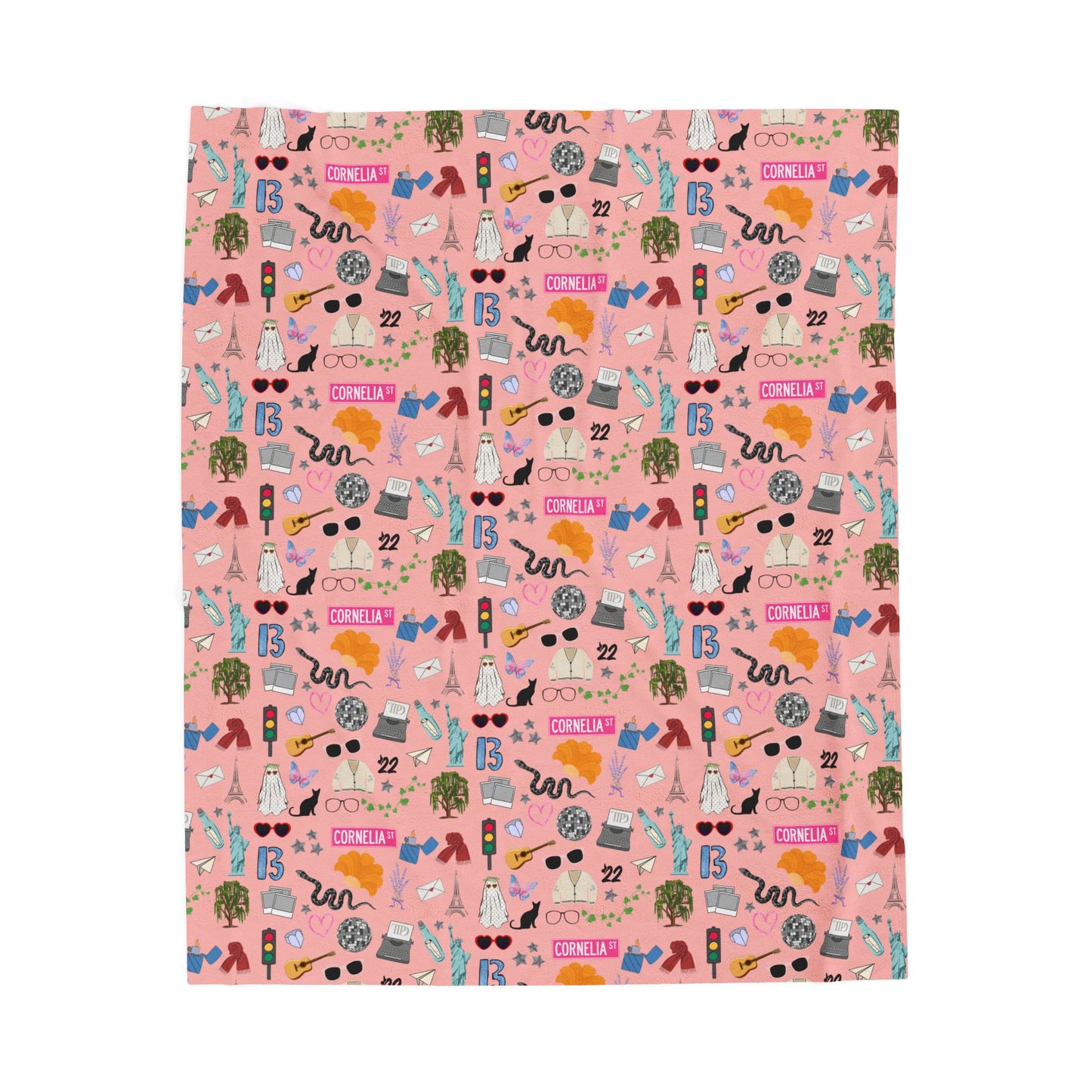 Iconic Eras (TS 12) Velveteen Plush Blanket- Showgirl Rouge