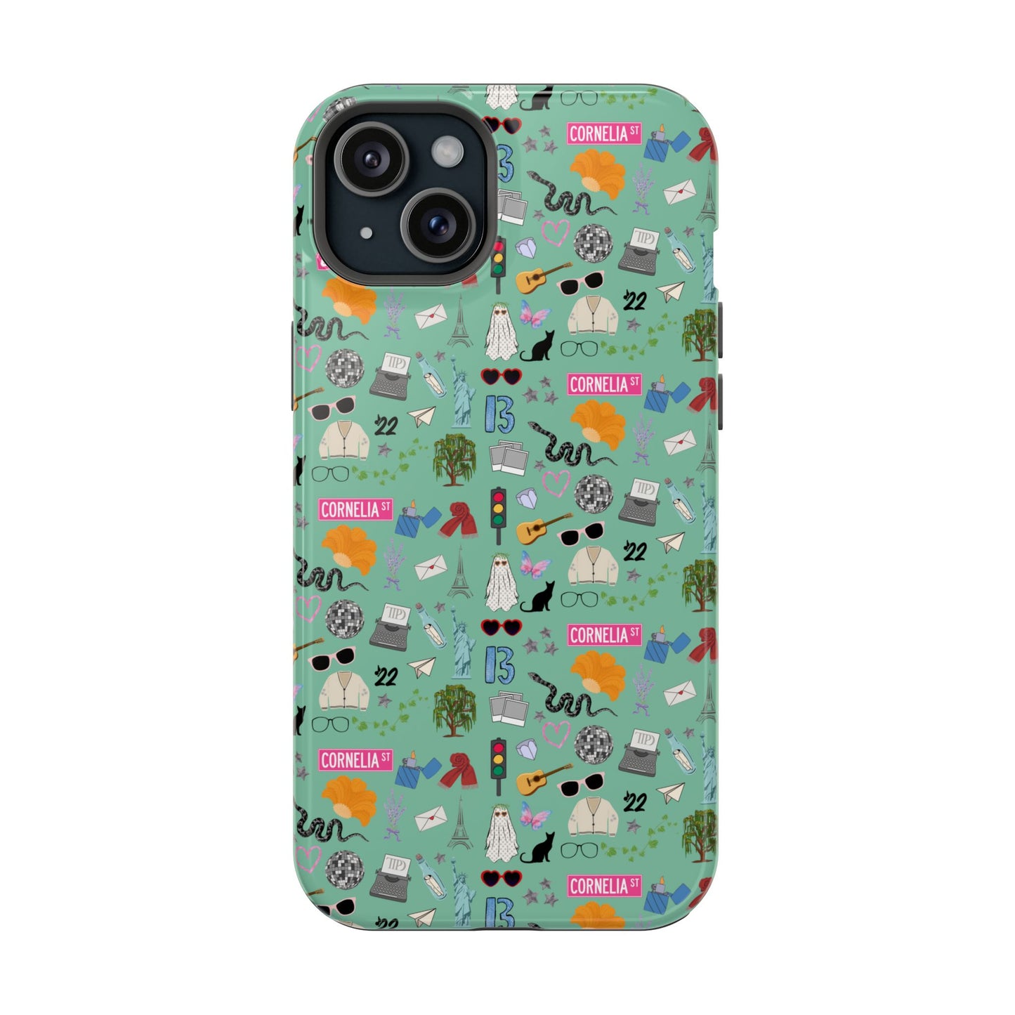 Iconic Eras (TS 12) MagSafe Tough Phone Case - Showgirl Green