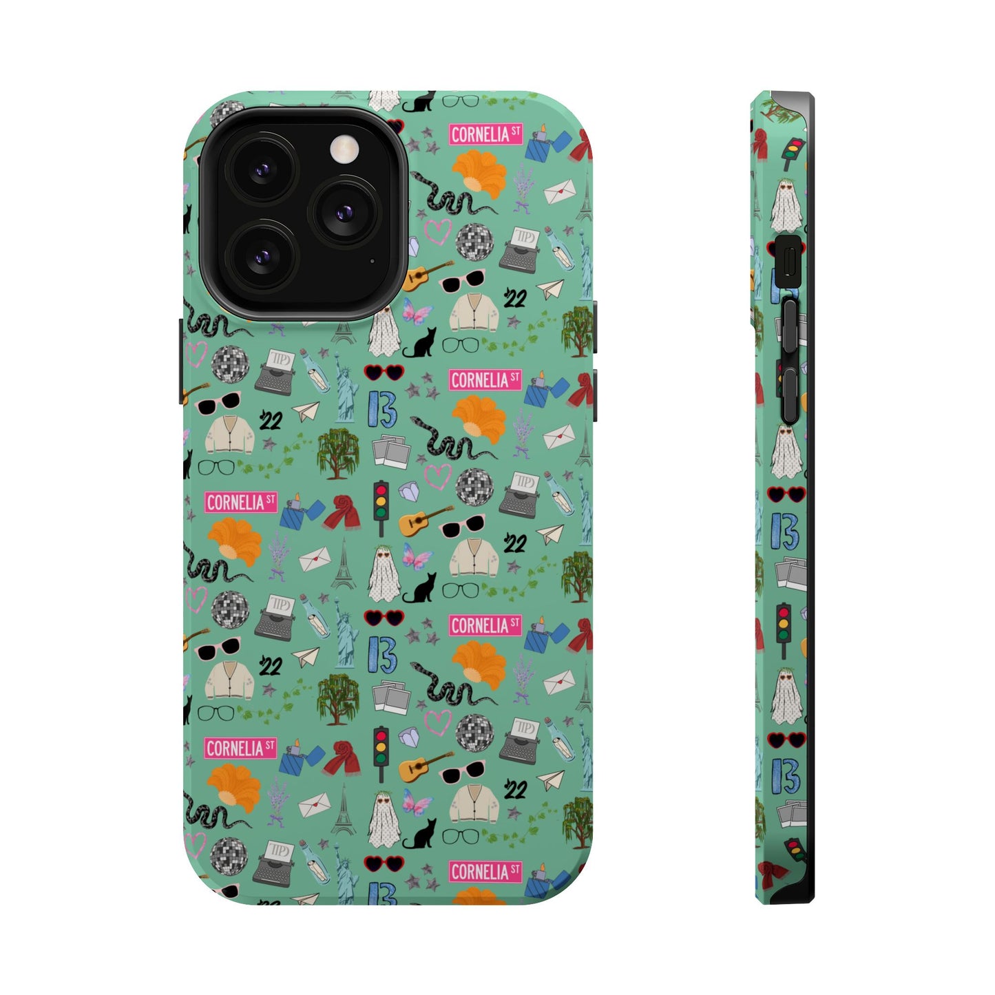 Iconic Eras (TS 12) MagSafe Tough Phone Case - Showgirl Green