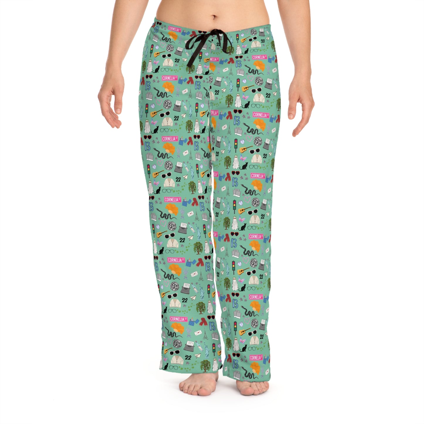 Iconic Eras (TS 12) Women's Pajama Pants - Showgirl Green
