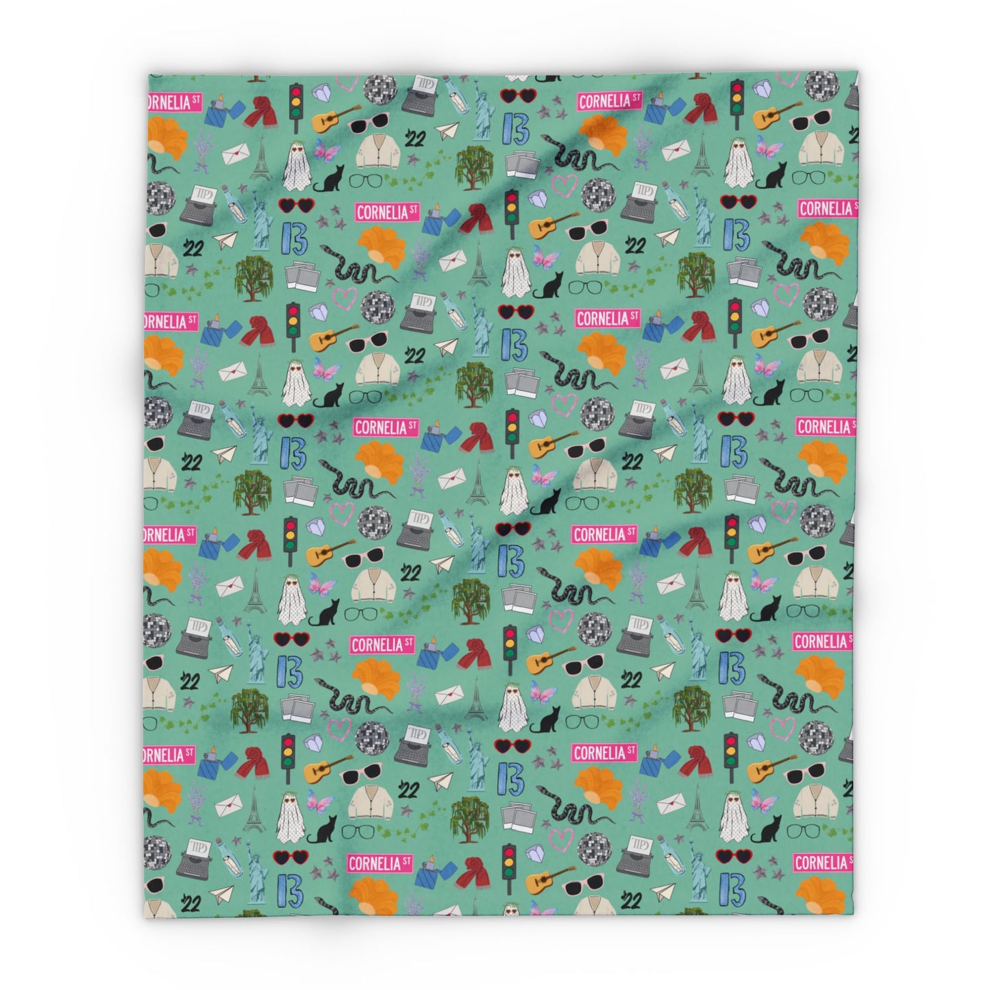 Iconic Eras Arctic Fleece Blanket - Showgirl Green