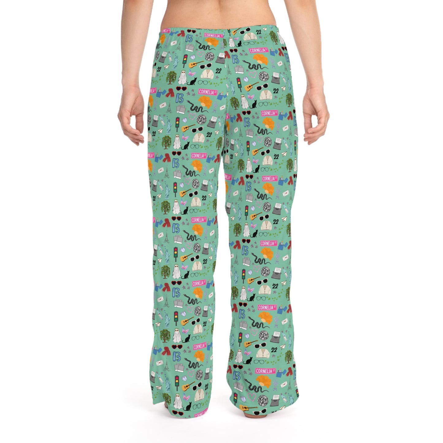 Iconic Eras (TS 12) Women's Pajama Pants - Showgirl Green