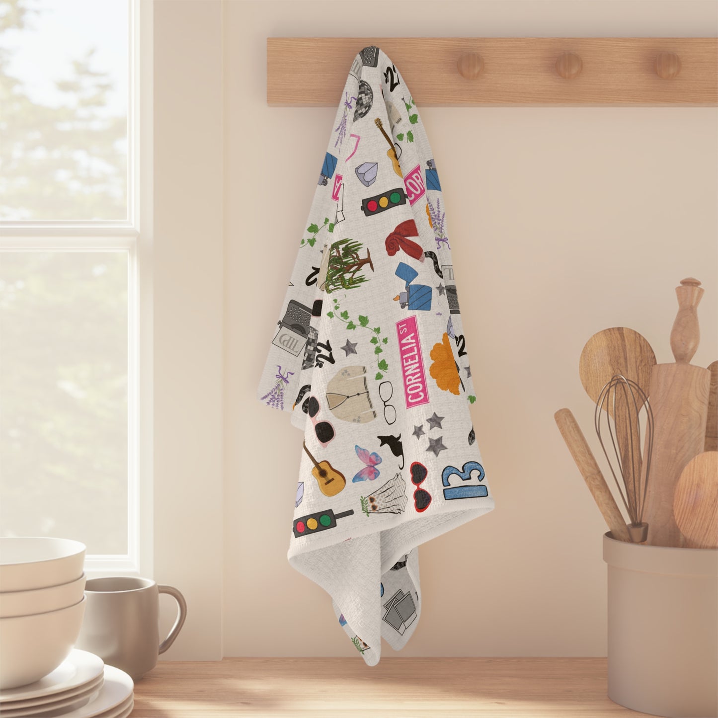 Iconic Eras Tea Towel - Dazzling White