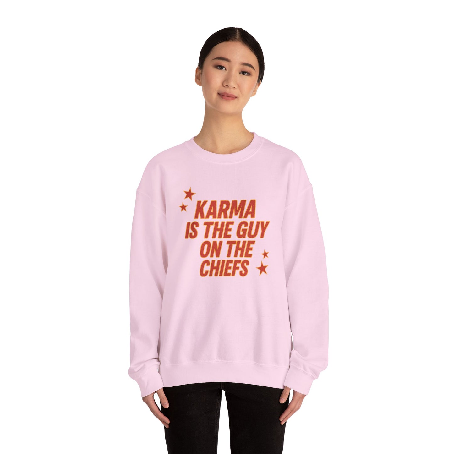 Guy on The Chiefs Crewneck Sweatshirt