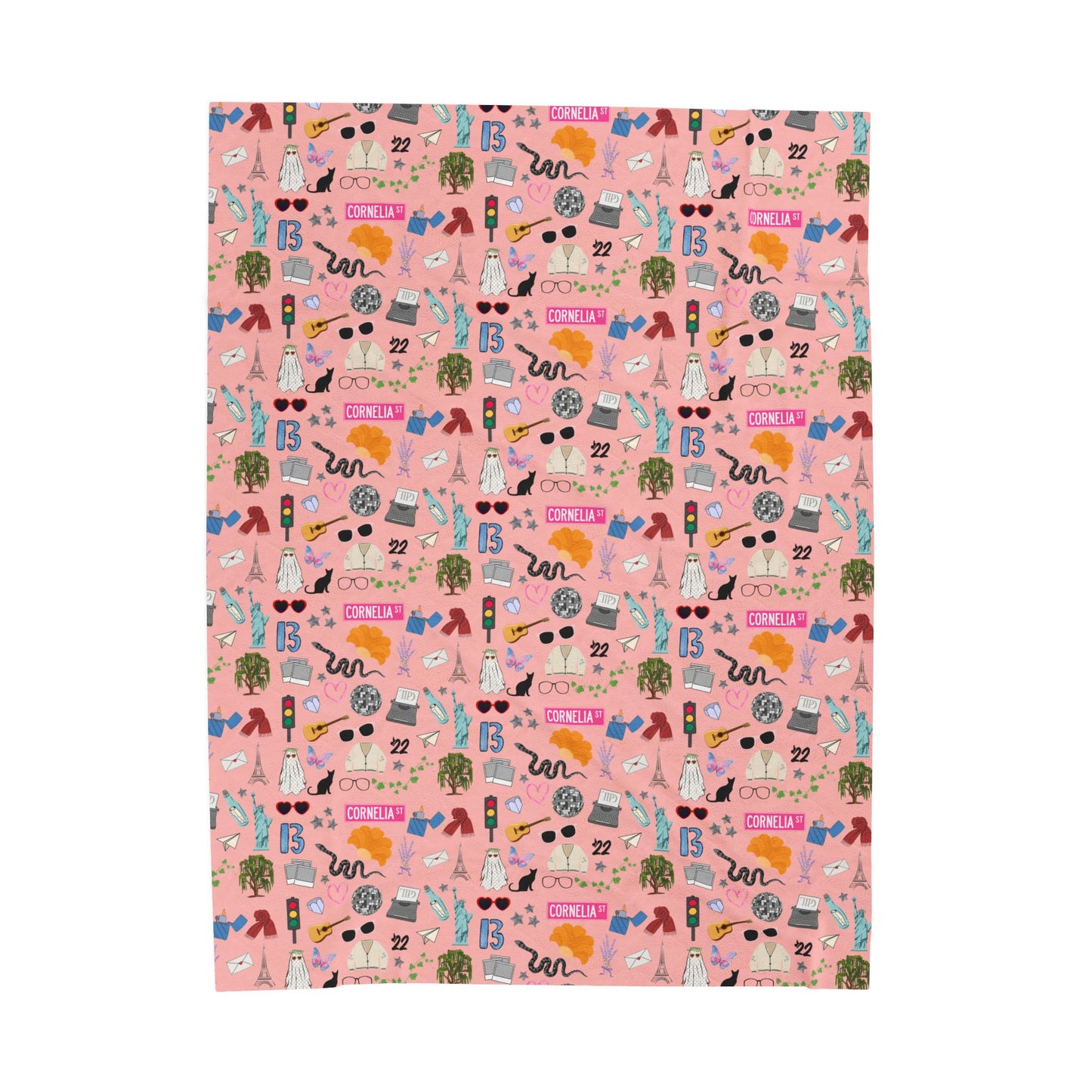 Iconic Eras (TS 12) Velveteen Plush Blanket- Showgirl Rouge