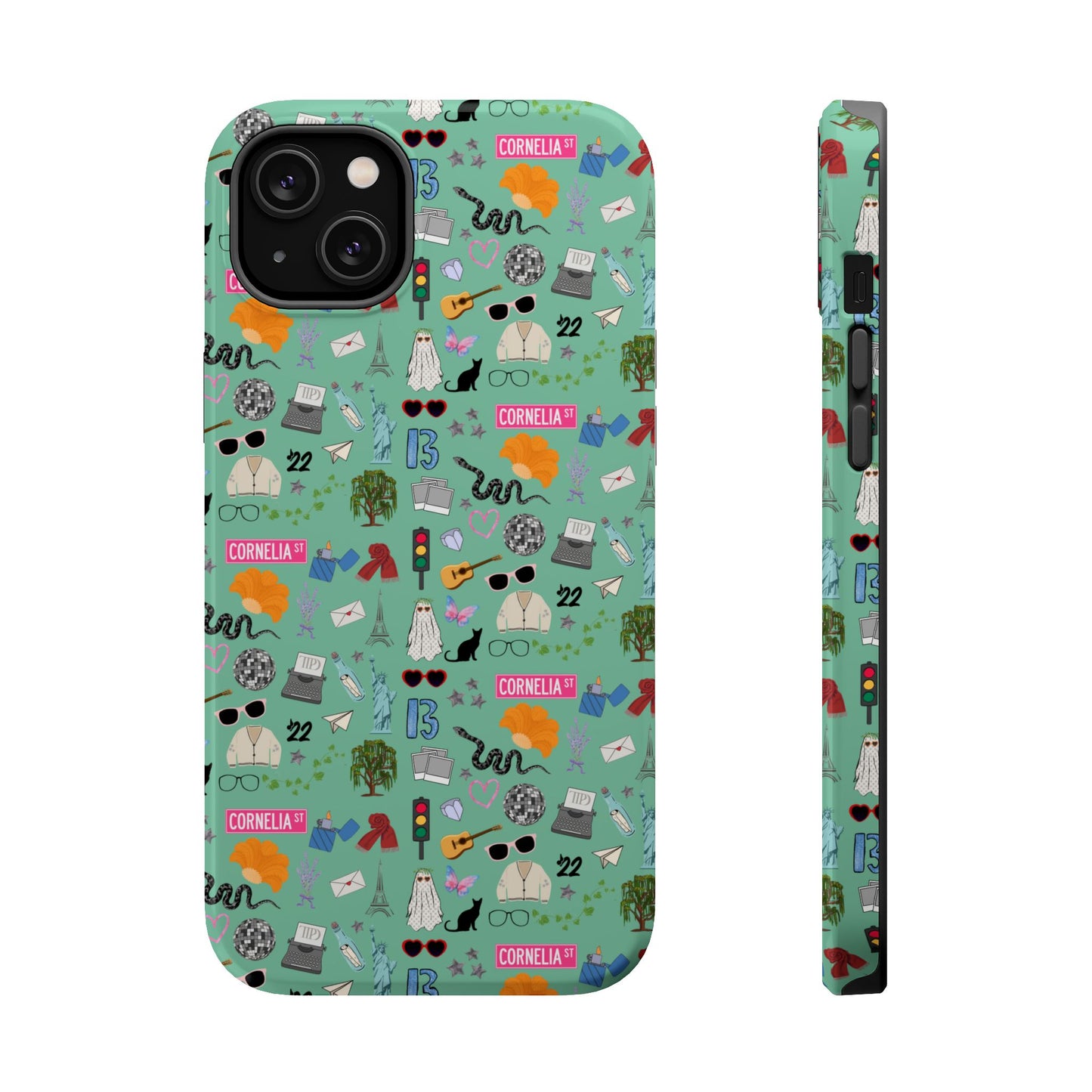 Iconic Eras (TS 12) MagSafe Tough Phone Case - Showgirl Green