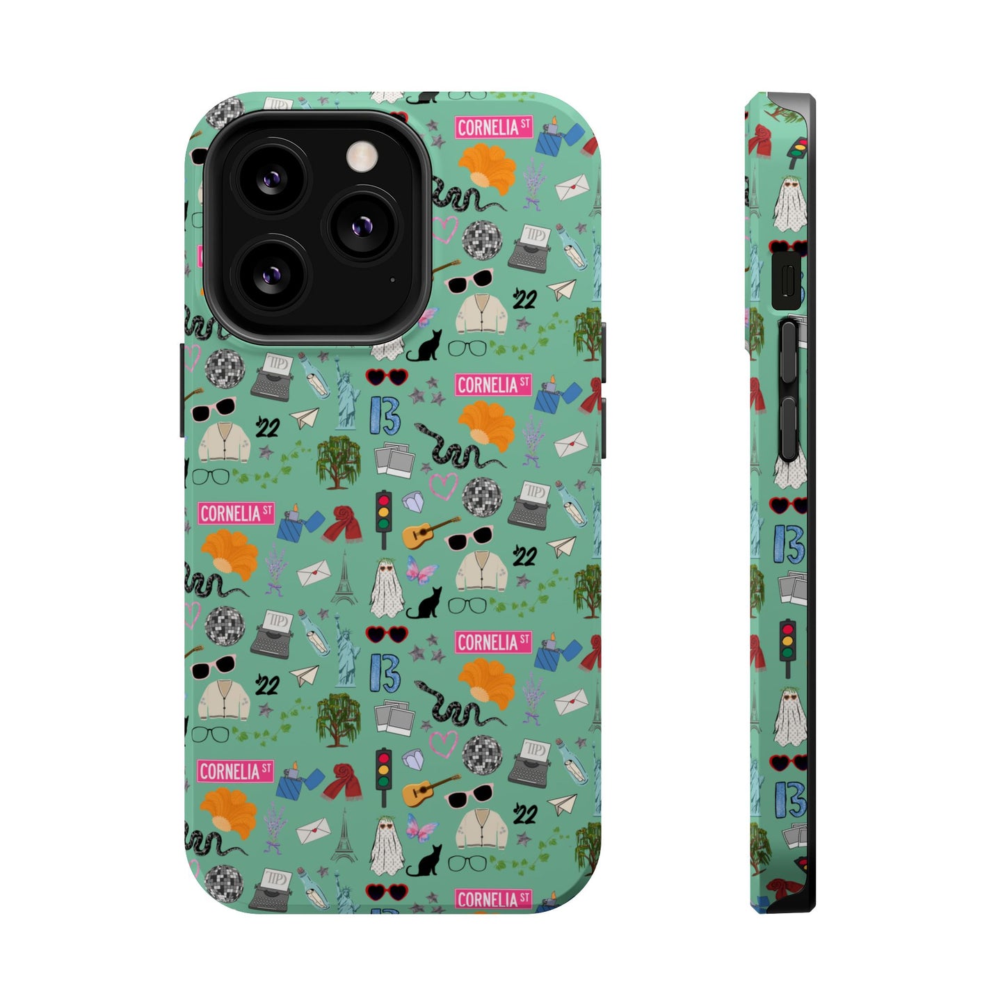 Iconic Eras (TS 12) MagSafe Tough Phone Case - Showgirl Green