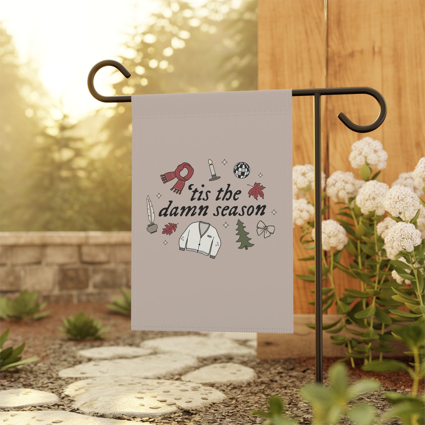 'Tis the Damn Season Garden & House Banner Flag