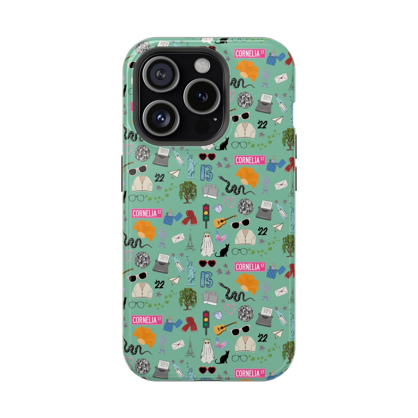 Iconic Eras (TS 12) MagSafe Tough Phone Case - Showgirl Green