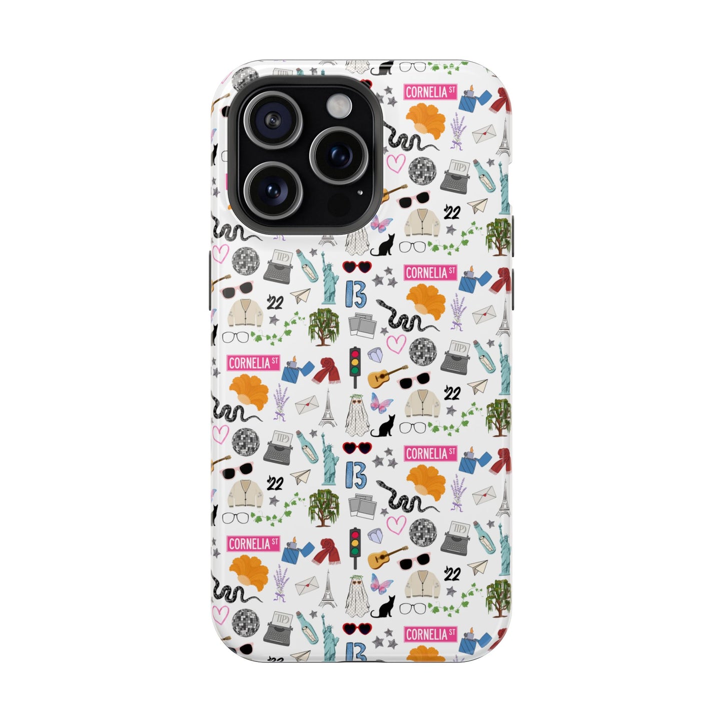 Iconic Eras (TS 12) MagSafe Tough Phone Case - Dazzling White