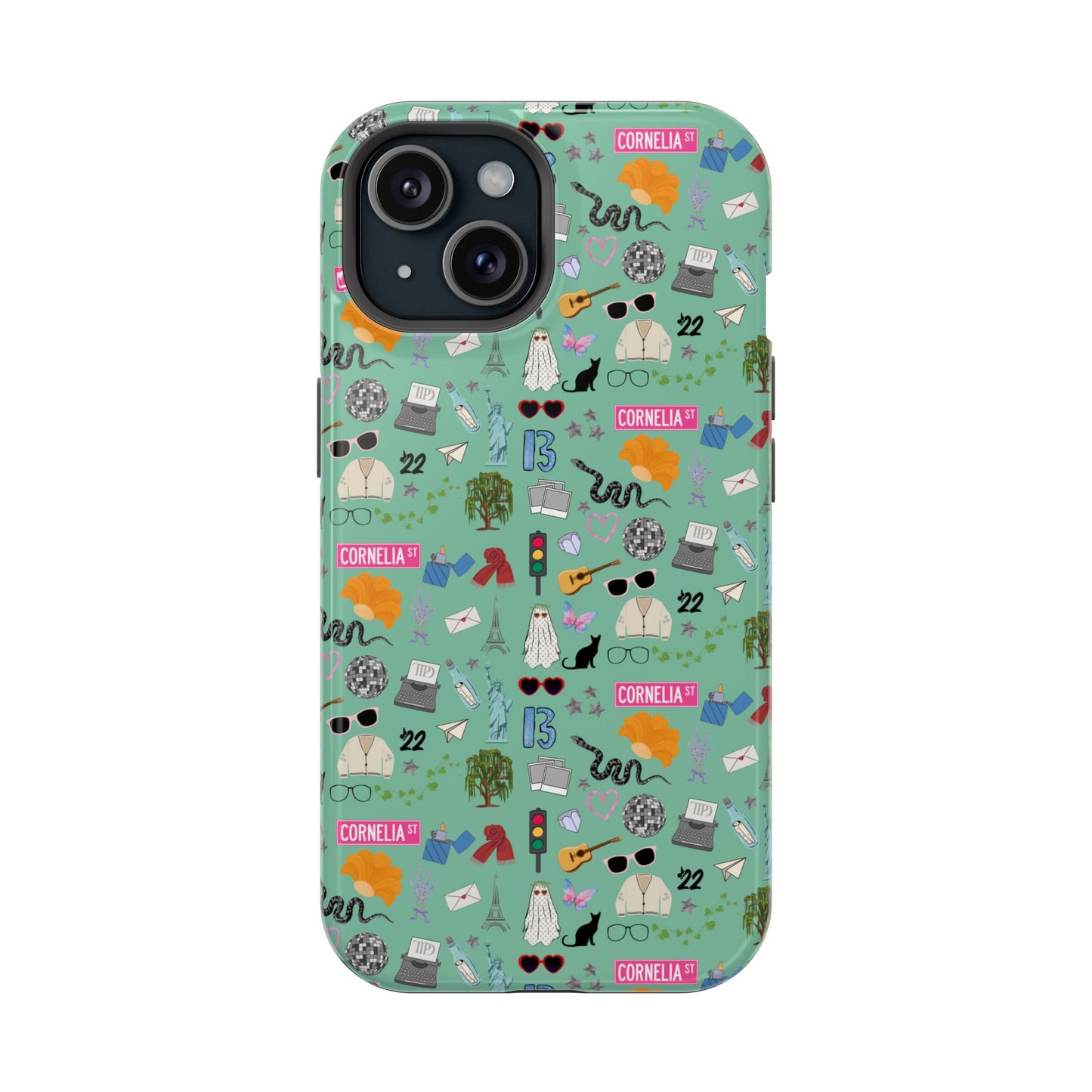 Iconic Eras (TS 12) MagSafe Tough Phone Case - Showgirl Green
