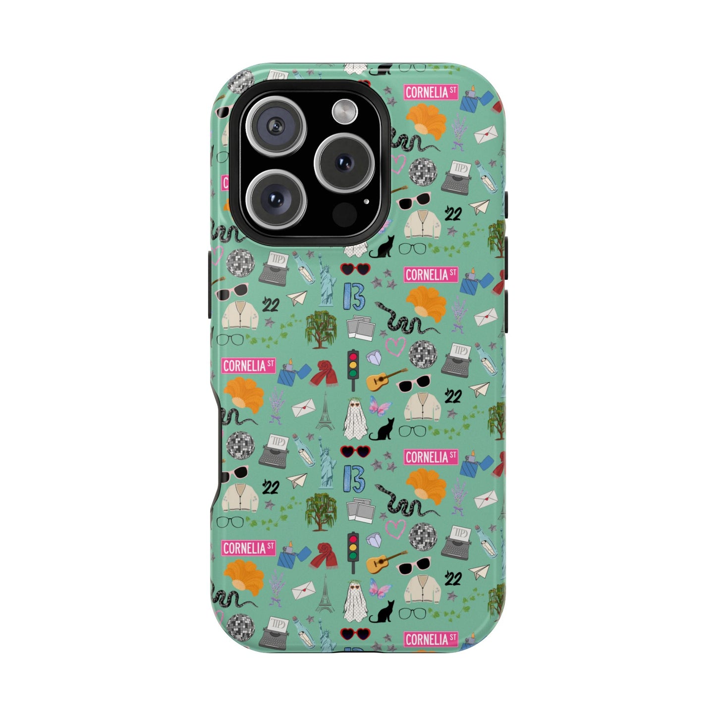 Iconic Eras (TS 12) MagSafe Tough Phone Case - Showgirl Green