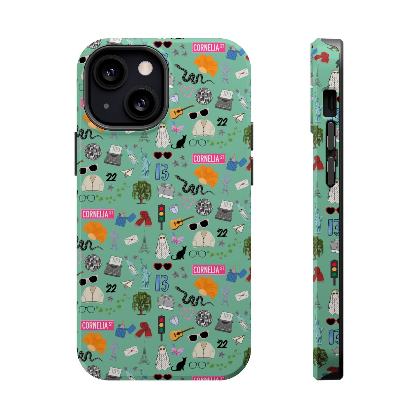 Iconic Eras (TS 12) MagSafe Tough Phone Case - Showgirl Green