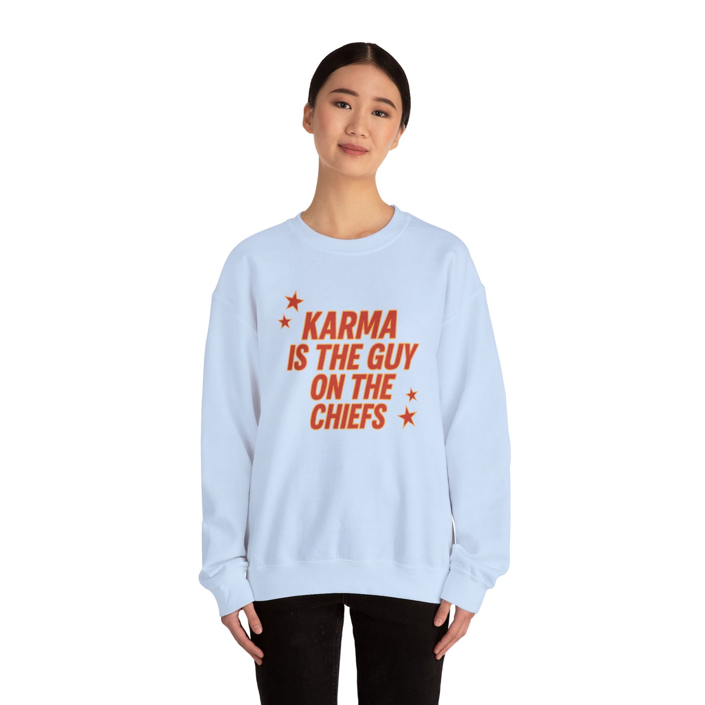Guy on The Chiefs Crewneck Sweatshirt
