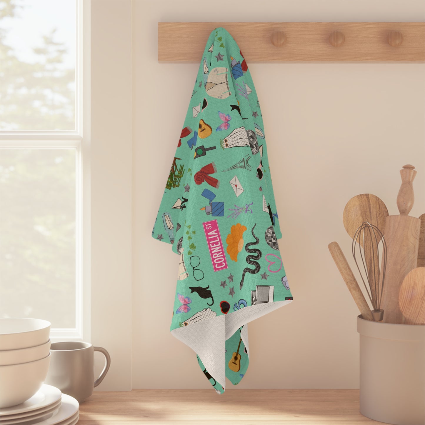 Iconic Eras Tea Towel - Showgirl Green