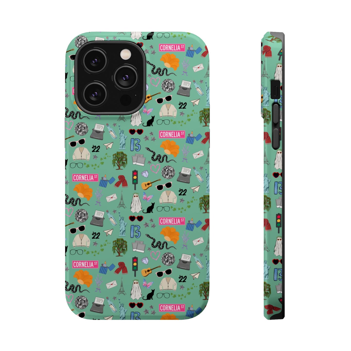 Iconic Eras (TS 12) MagSafe Tough Phone Case - Showgirl Green