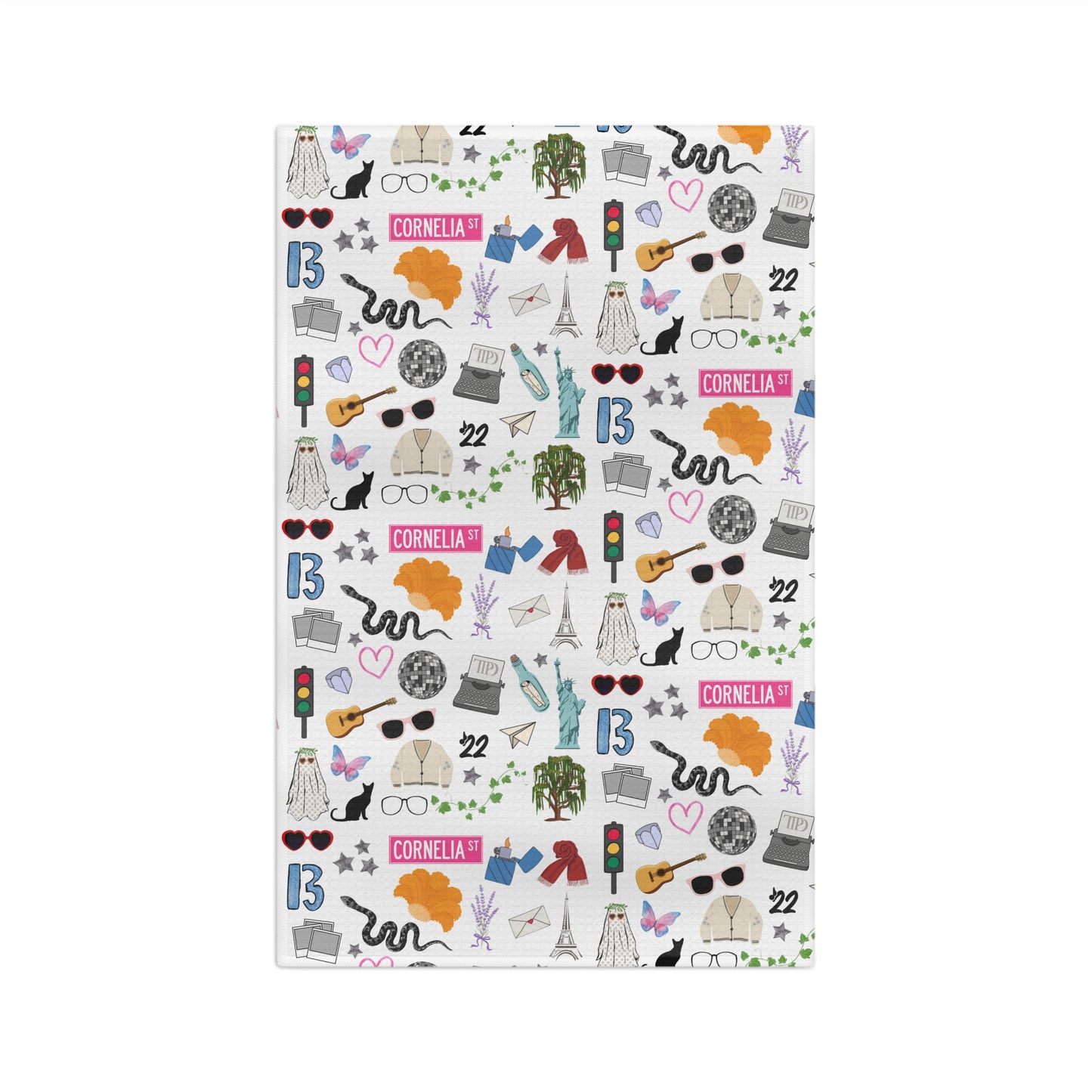 Iconic Eras Tea Towel - Dazzling White