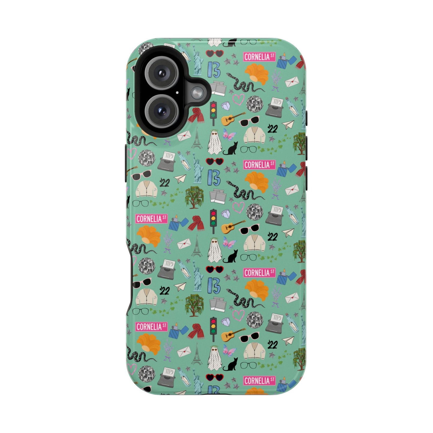 Iconic Eras (TS 12) MagSafe Tough Phone Case - Showgirl Green