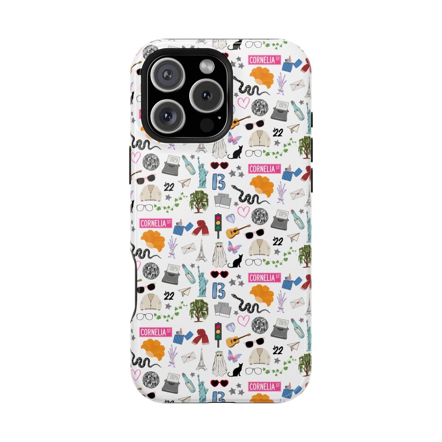 Iconic Eras (TS 12) MagSafe Tough Phone Case - Dazzling White