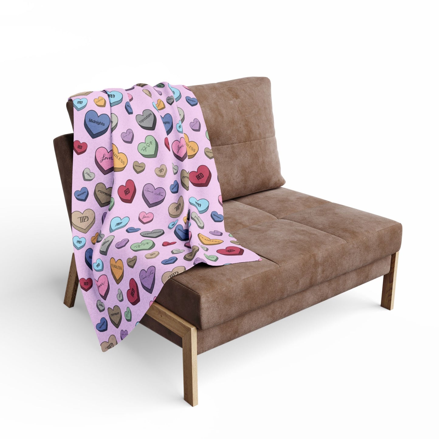 Eras Conversation Hearts Arctic Fleece Blanket