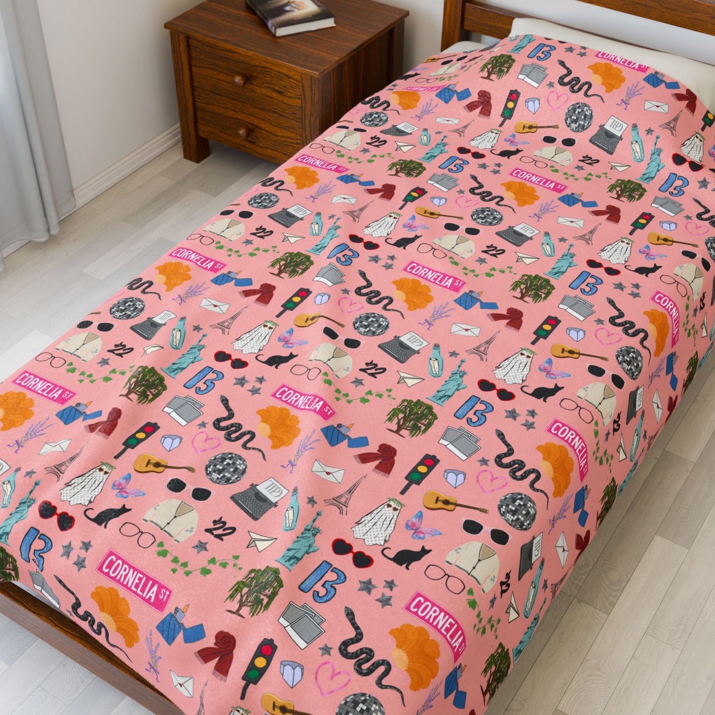 Iconic Eras (TS 12) Velveteen Plush Blanket- Showgirl Rouge