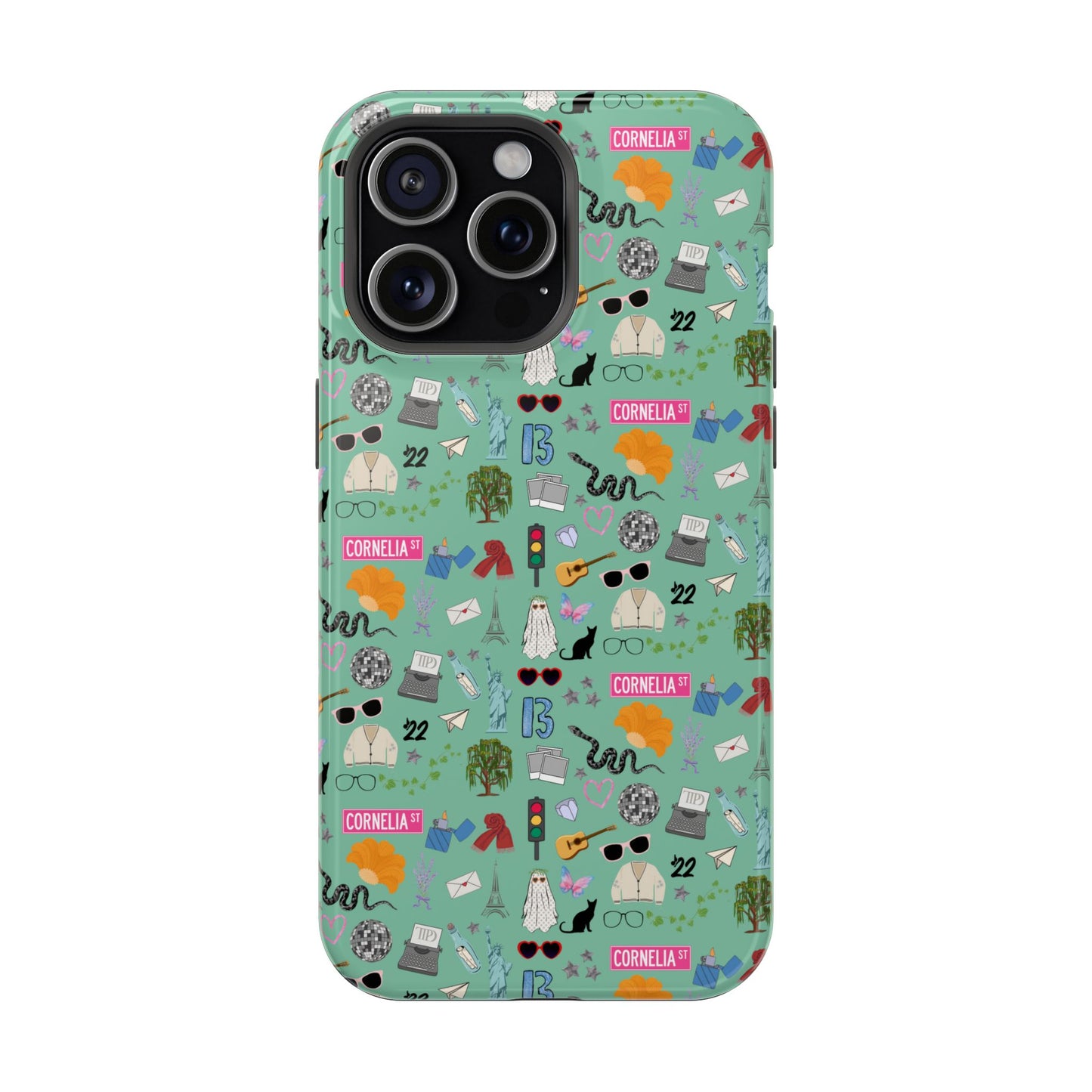 Iconic Eras (TS 12) MagSafe Tough Phone Case - Showgirl Green