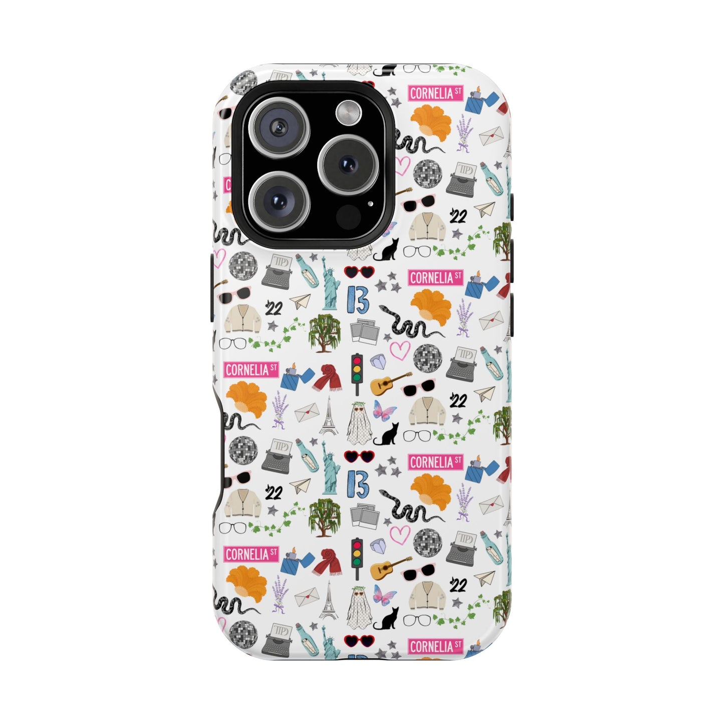Iconic Eras (TS 12) MagSafe Tough Phone Case - Dazzling White