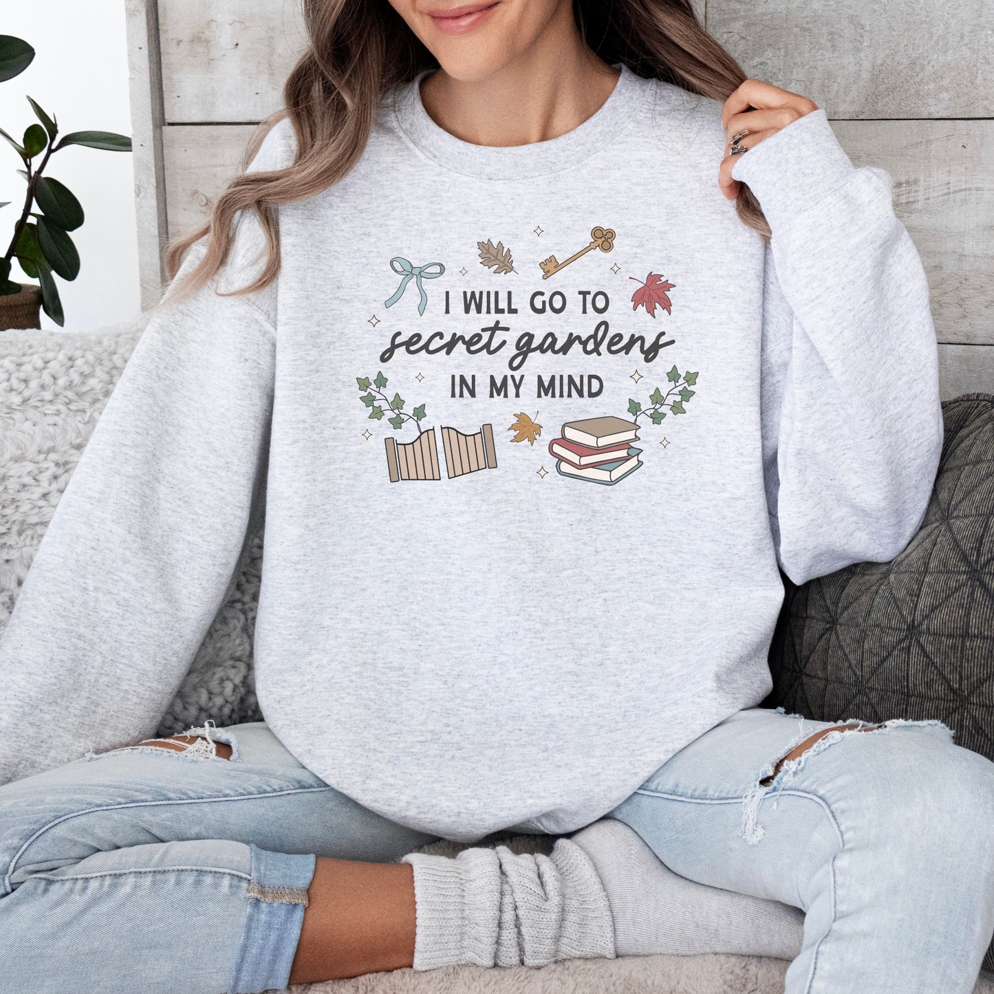 Secret Gardens in My Mind Soft Crewneck Sweatshirt