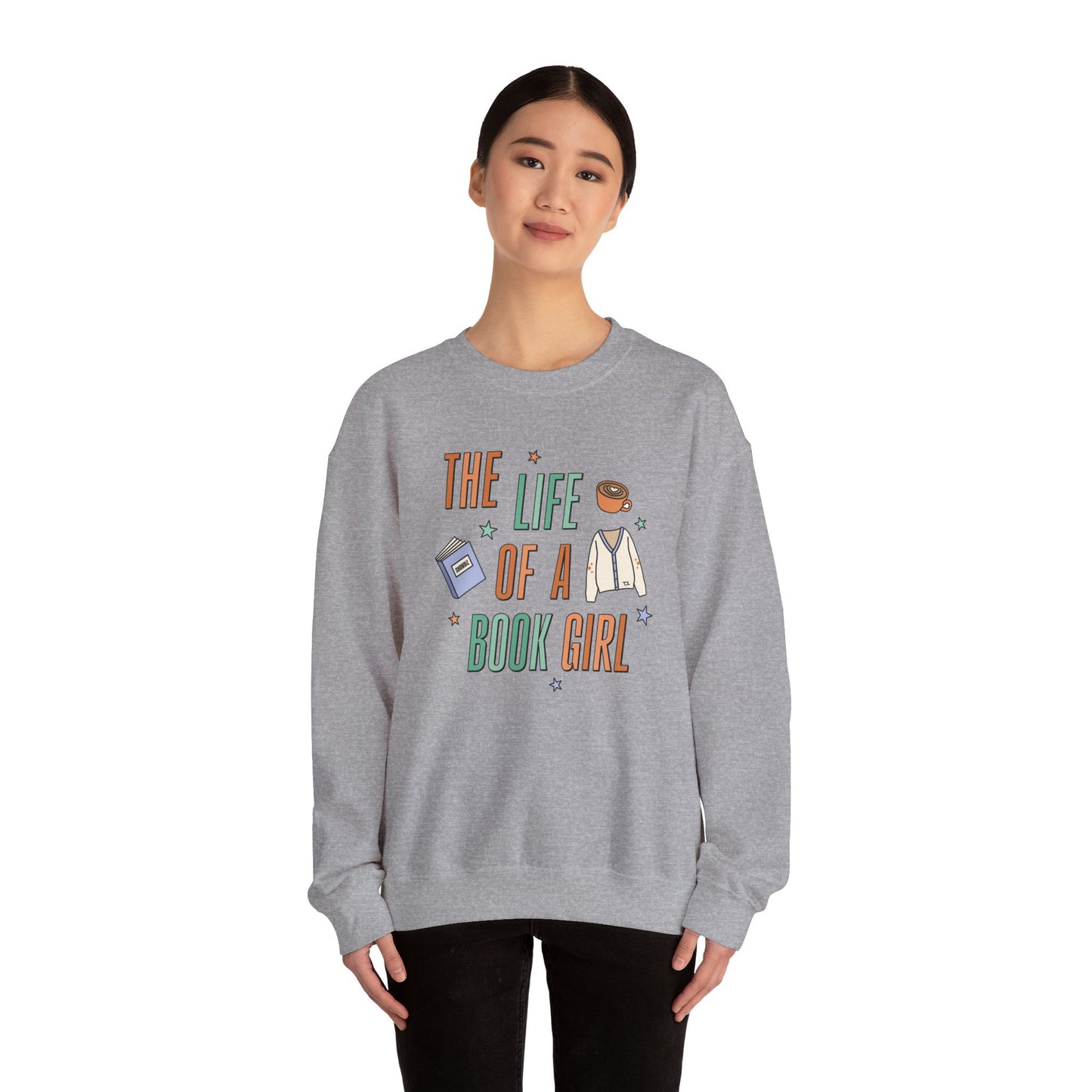 The Life of a Book Girl Soft Crewneck Sweatshirt