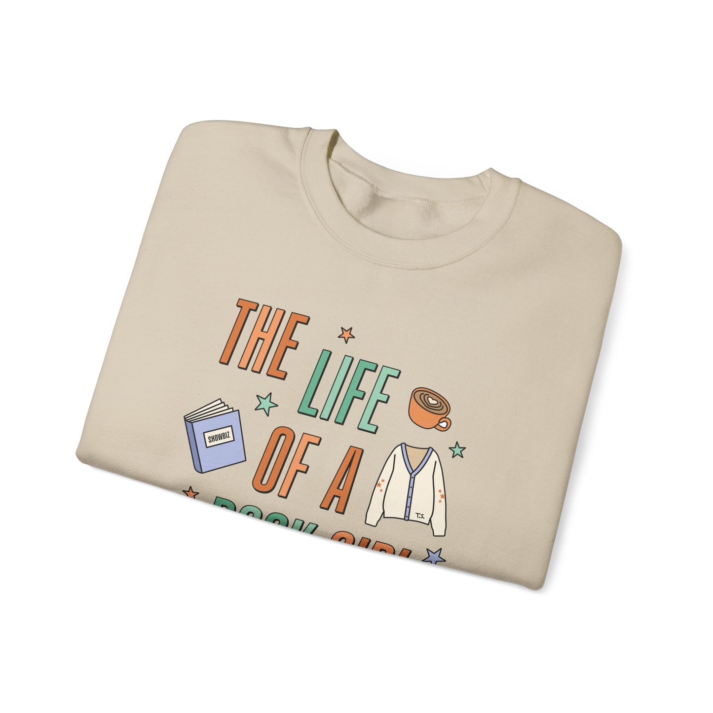 The Life of a Book Girl Soft Crewneck Sweatshirt