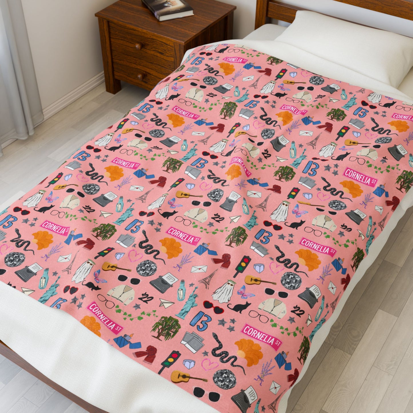 Iconic Eras (TS 12) Velveteen Plush Blanket- Showgirl Rouge
