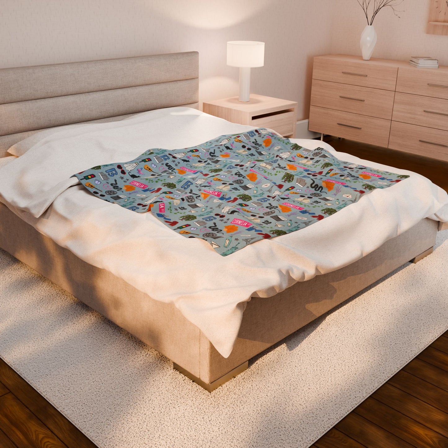 Iconic Eras (TS 12) Velveteen Plush Blanket- Opalite