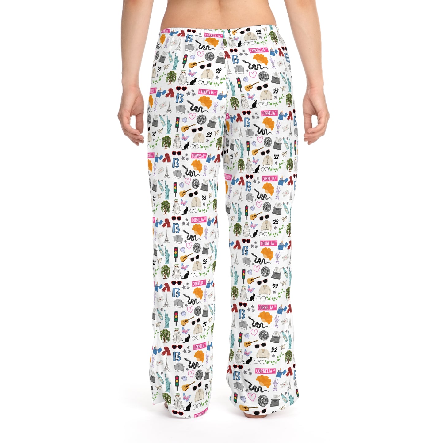 Iconic Eras (TS 12) Women's Pajama Pants - Dazzling White