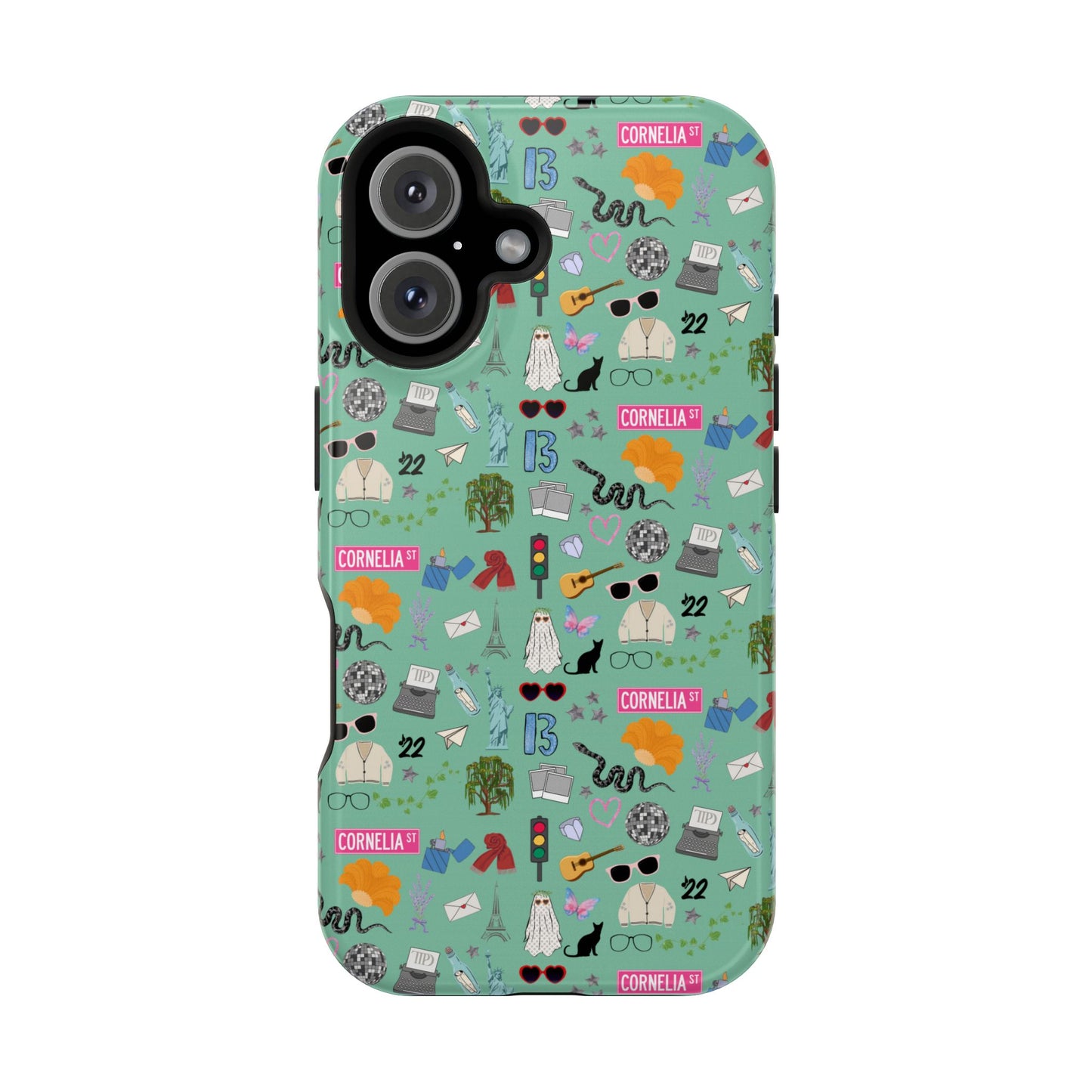 Iconic Eras (TS 12) MagSafe Tough Phone Case - Showgirl Green