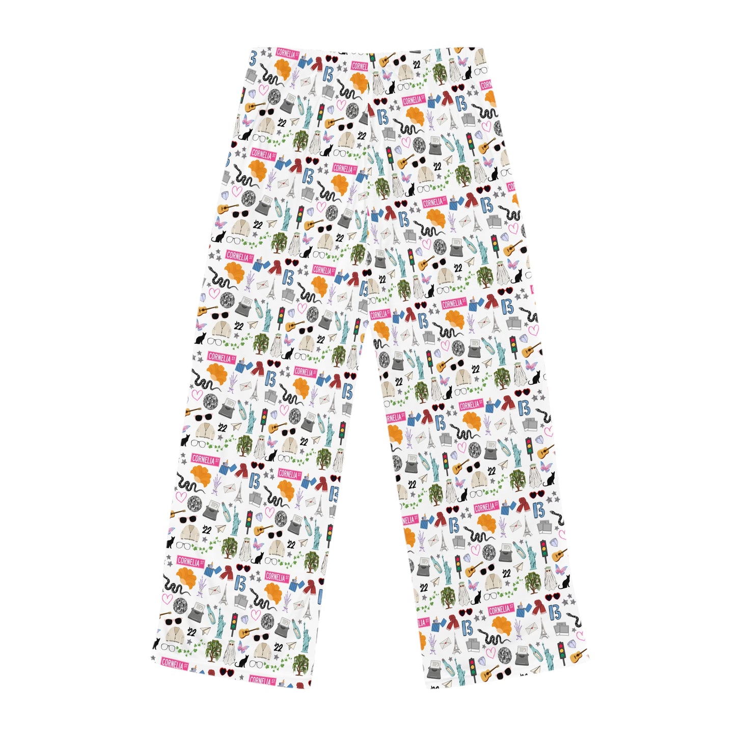 Iconic Eras (TS 12) Women's Pajama Pants - Dazzling White