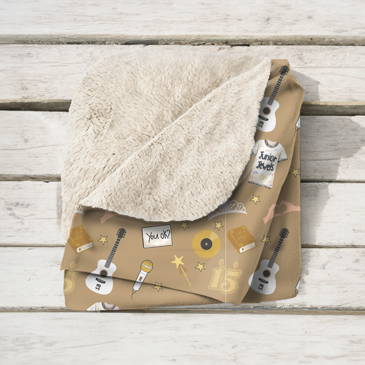 Love Story Sherpa Fleece Blanket