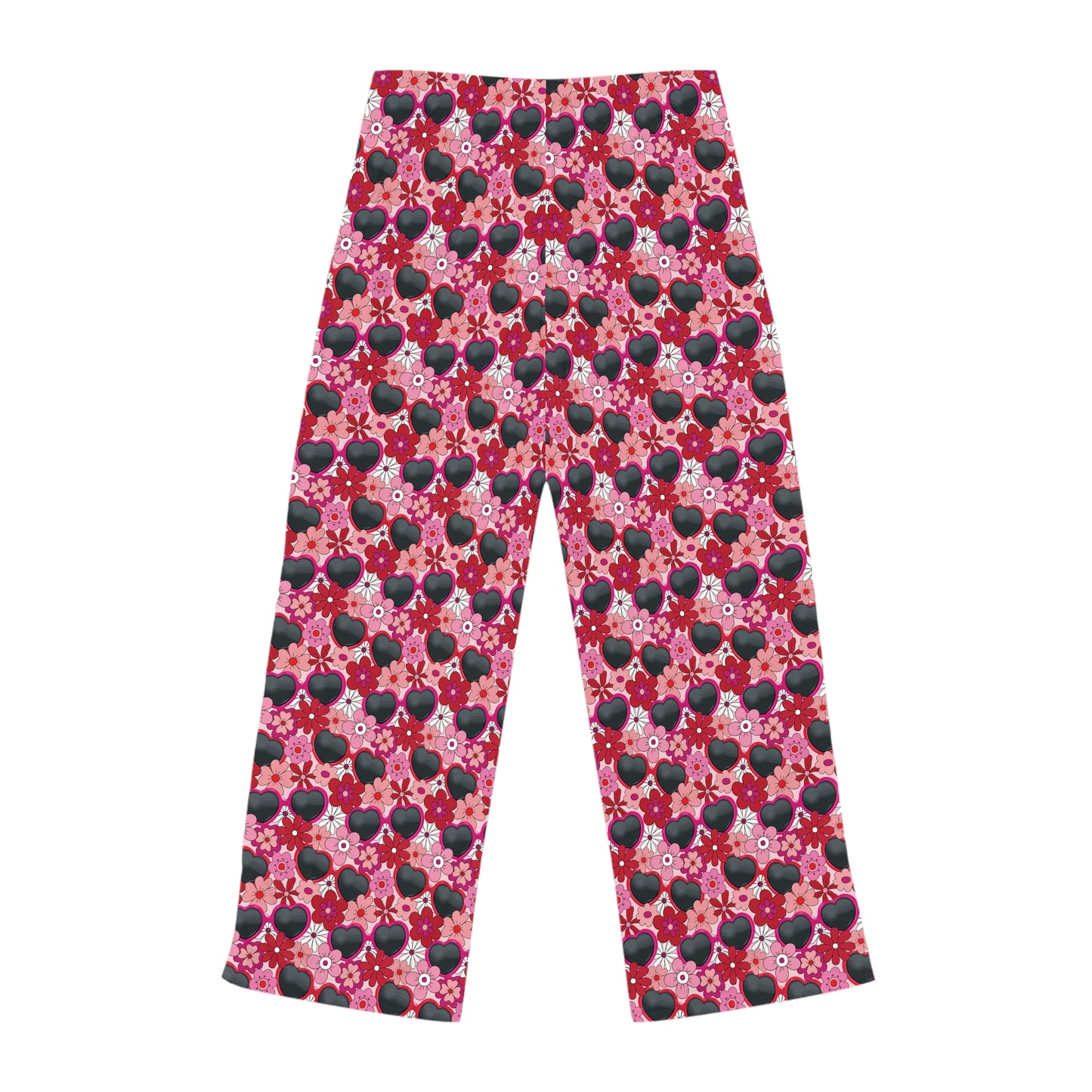 Red Era Heart Sunglasses Women's Pajama Pants