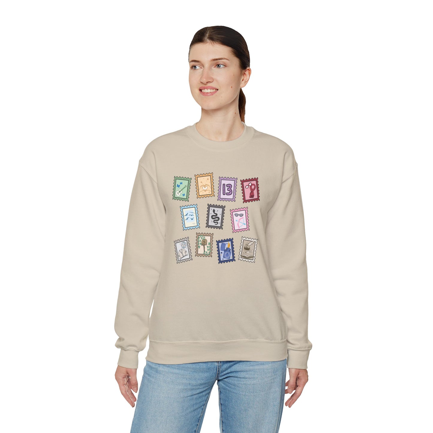 Subtle Eras Stamps Crewneck Sweatshirt