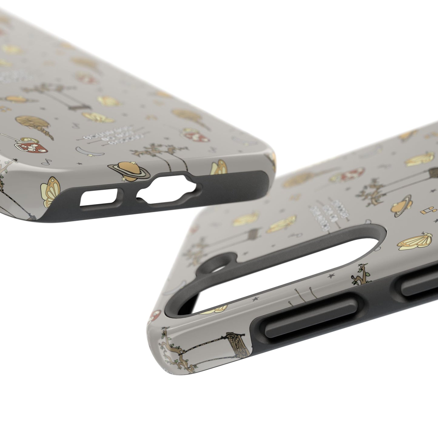 Moon and Saturn Tough Phone Case