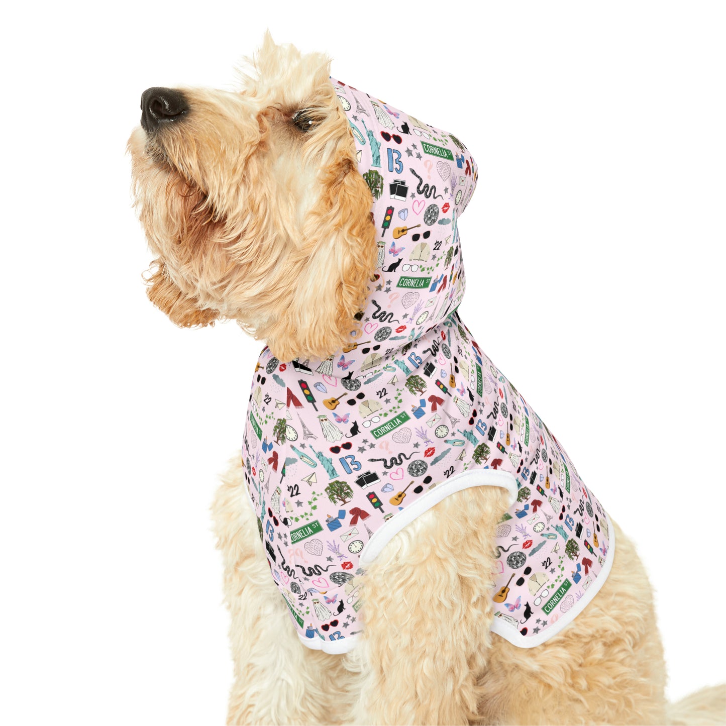 Iconic Eras Pet Hoodie - Lover Pink