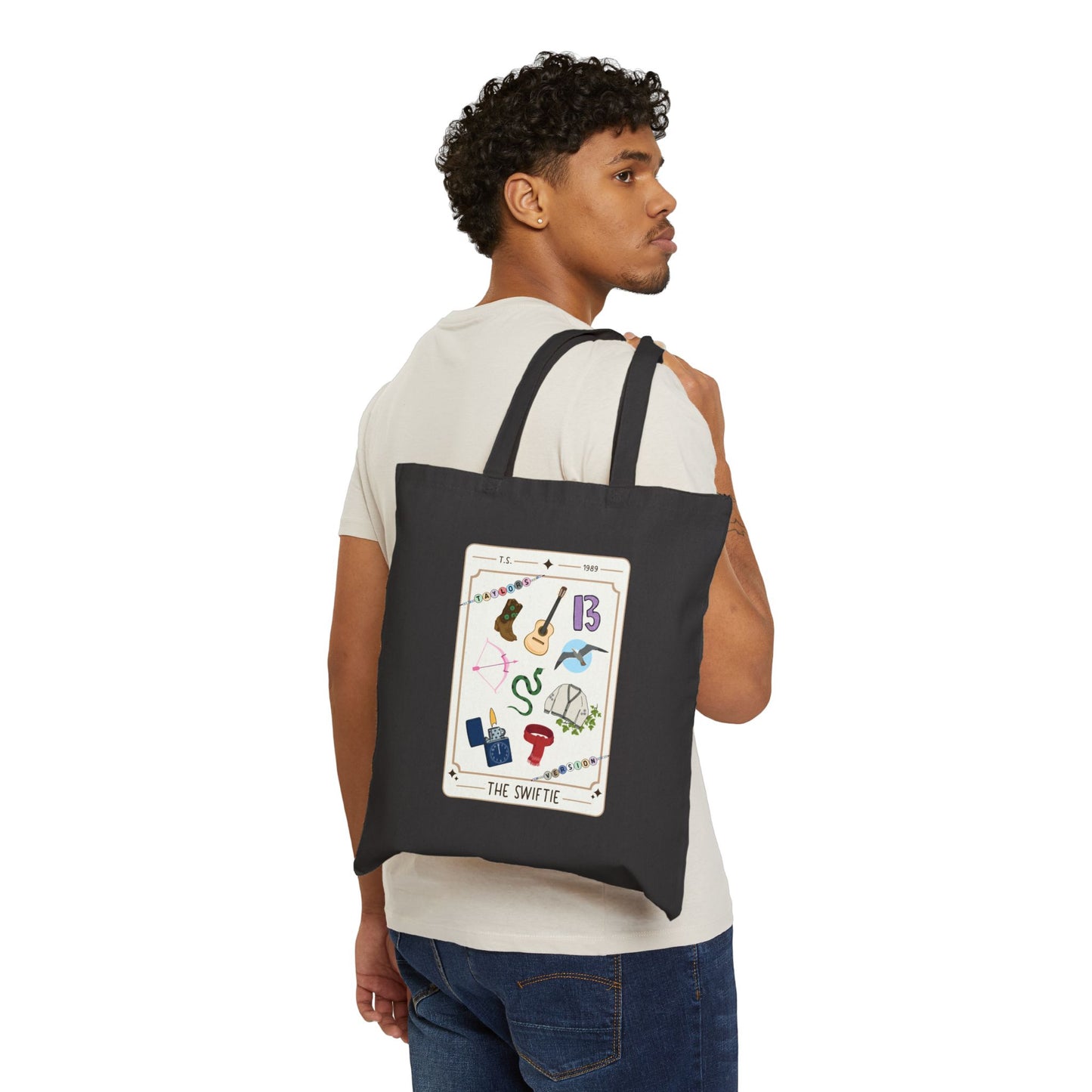 Swiftie Tarot Card Cotton Canvas Tote Bag