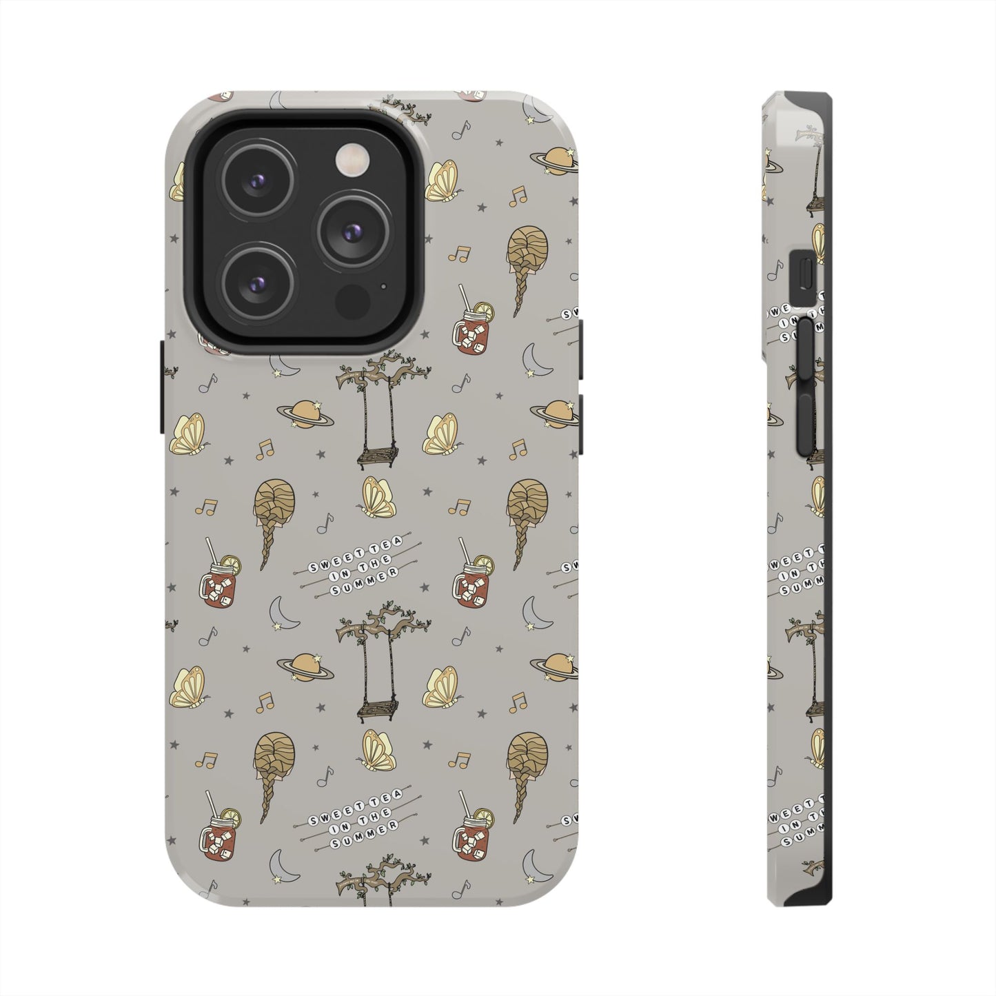 Moon and Saturn Tough Phone Case