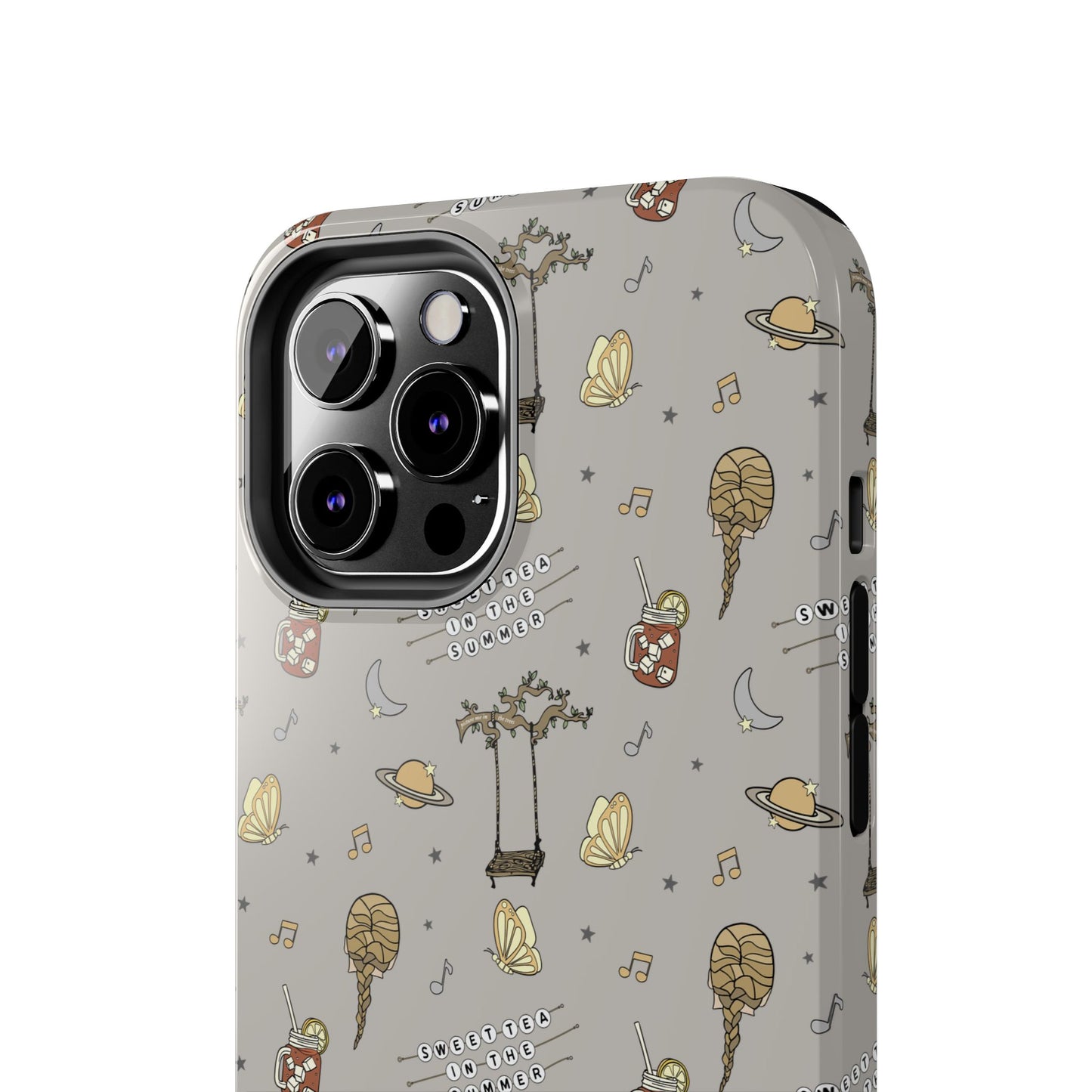 Moon and Saturn Tough Phone Case